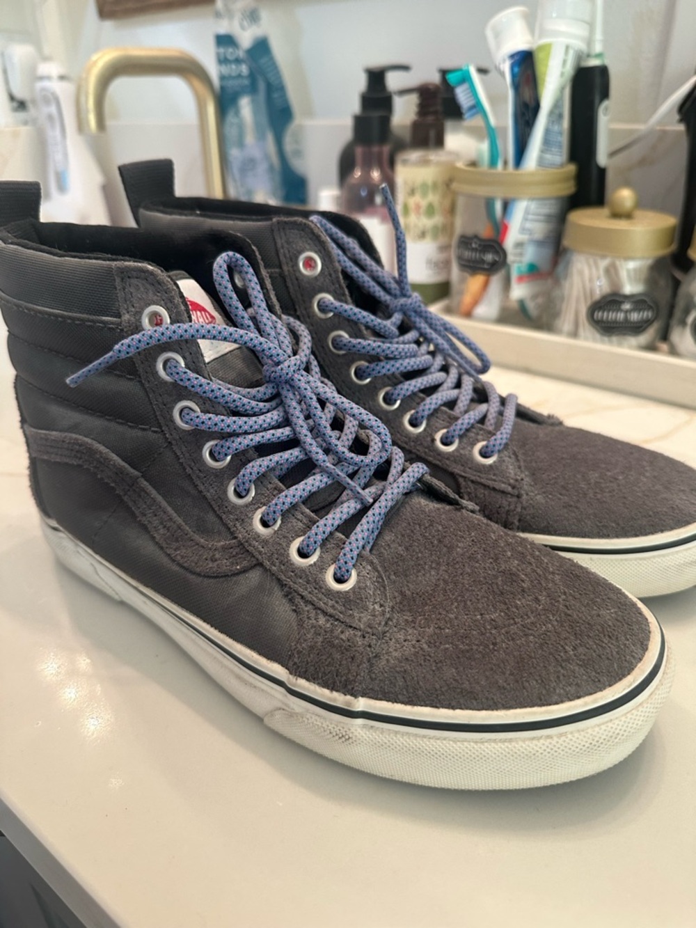 Vans SK8 Hi Gray Casual Shoes Sneakers Ultracush Pro-Classics  Men7.5/Women 9